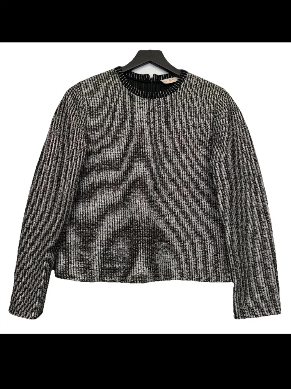 NWOT Tory Burch Boxy Raffia Sweater